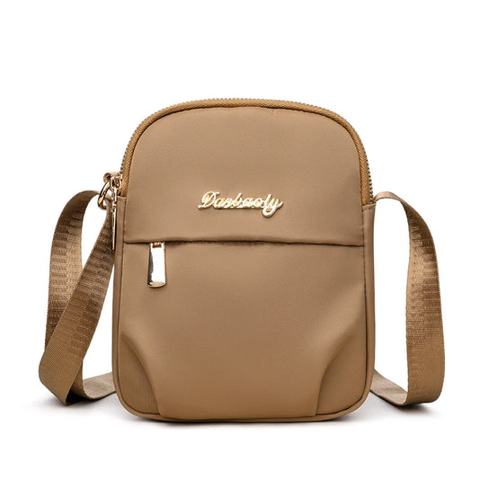Mini Nylon Crossbody Multi-Layer Phone Bag