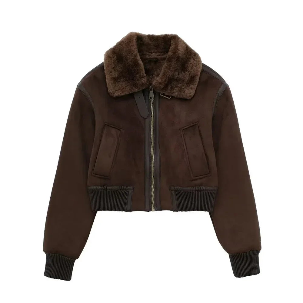 Double-Sided Casual Jacket Standing Collar